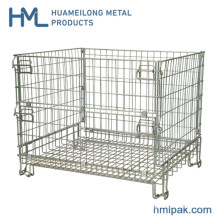 Cheap Galvanized Recyclable Transport Metal Wire Mesh 1200X1000X1000mm Folding Container